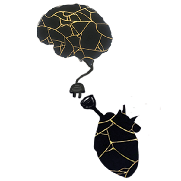 Brain connected to heart